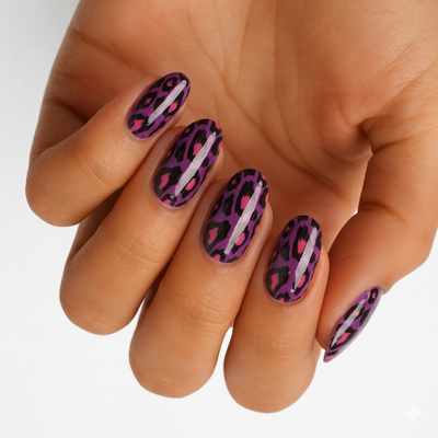 Purple Leopard - Holy Classics (Non-UV Nail Wraps)