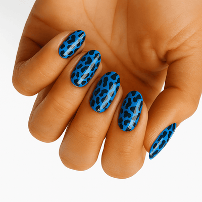 Blue Leopard - Holy Classics (Non-UV Nail Wraps)