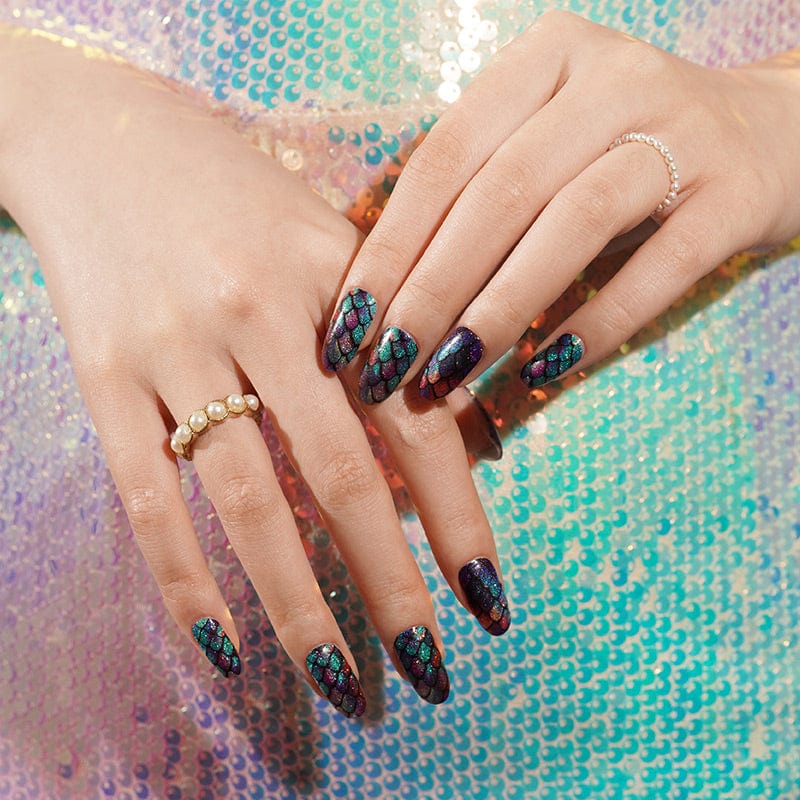 Holy Grail Nail Non-UV Nail Wraps Mermaid Radiance
