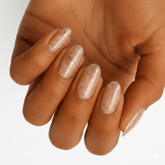 Holy Grail Nail Non-UV Nail Wraps Roses are Pink (Part Transparent)- Holy Classics (Non-UV Nail Wraps)