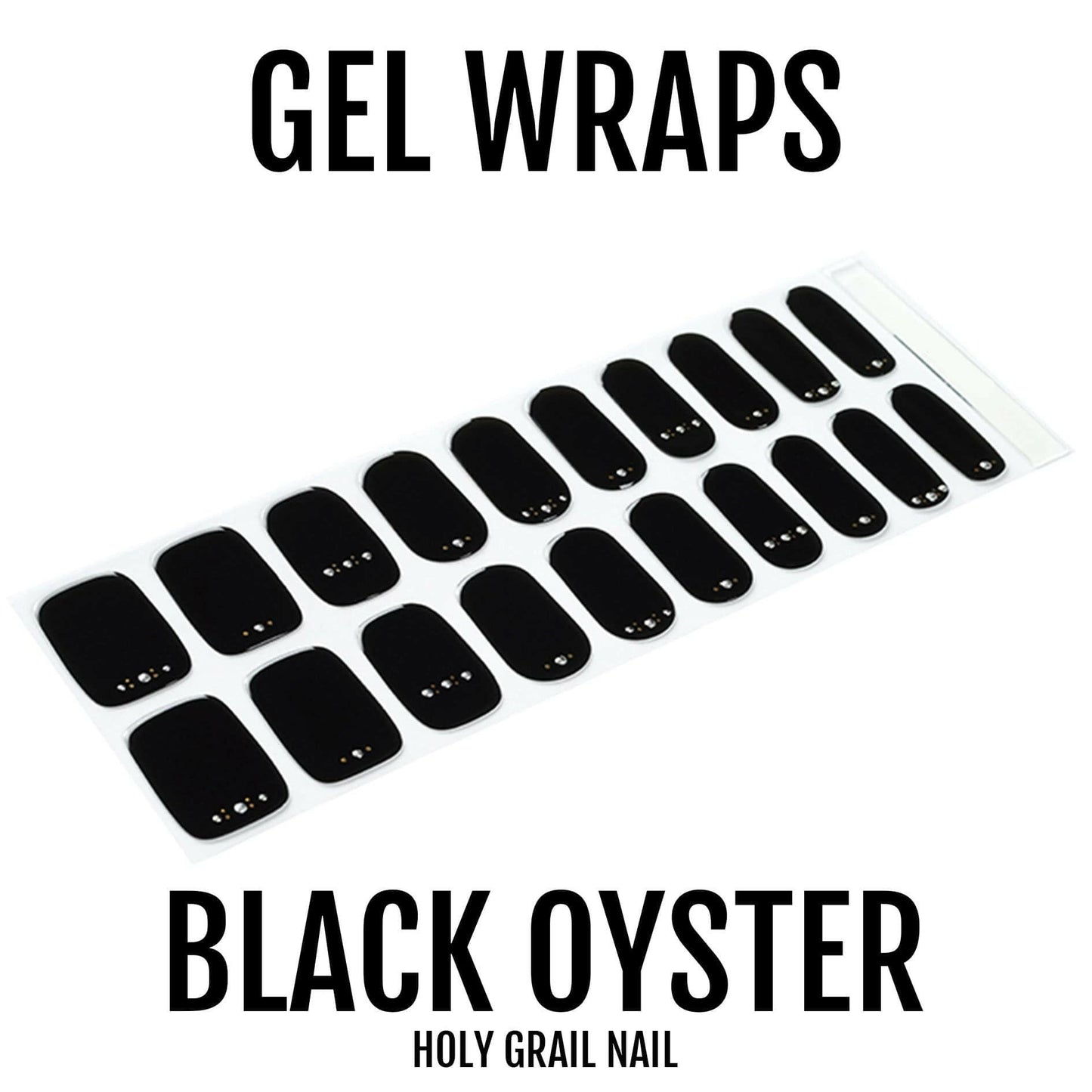 Holy Grail Nail Semi-Cured Gels Black Oyster - Gels, Dominos Gel, Hello Nails