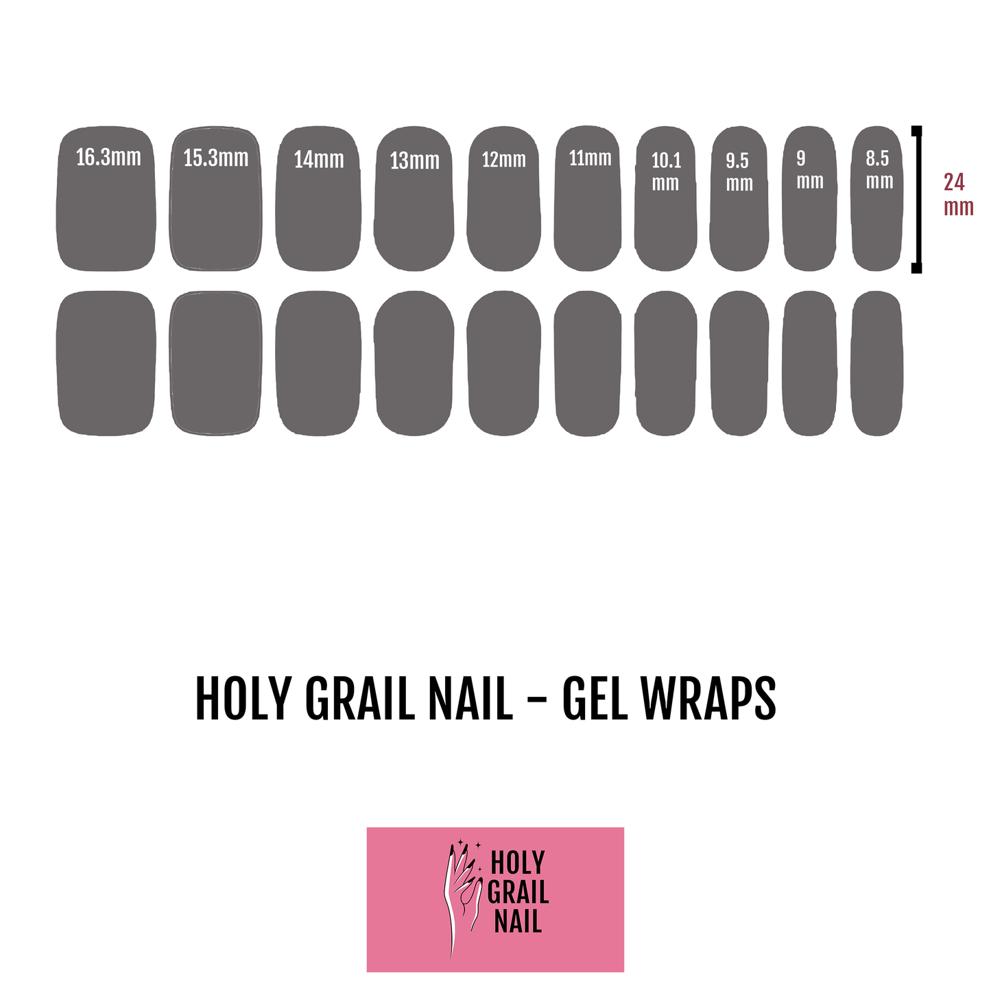 Holy Grail Nail Semi-Cured Gels Midnight Mystique - Gels