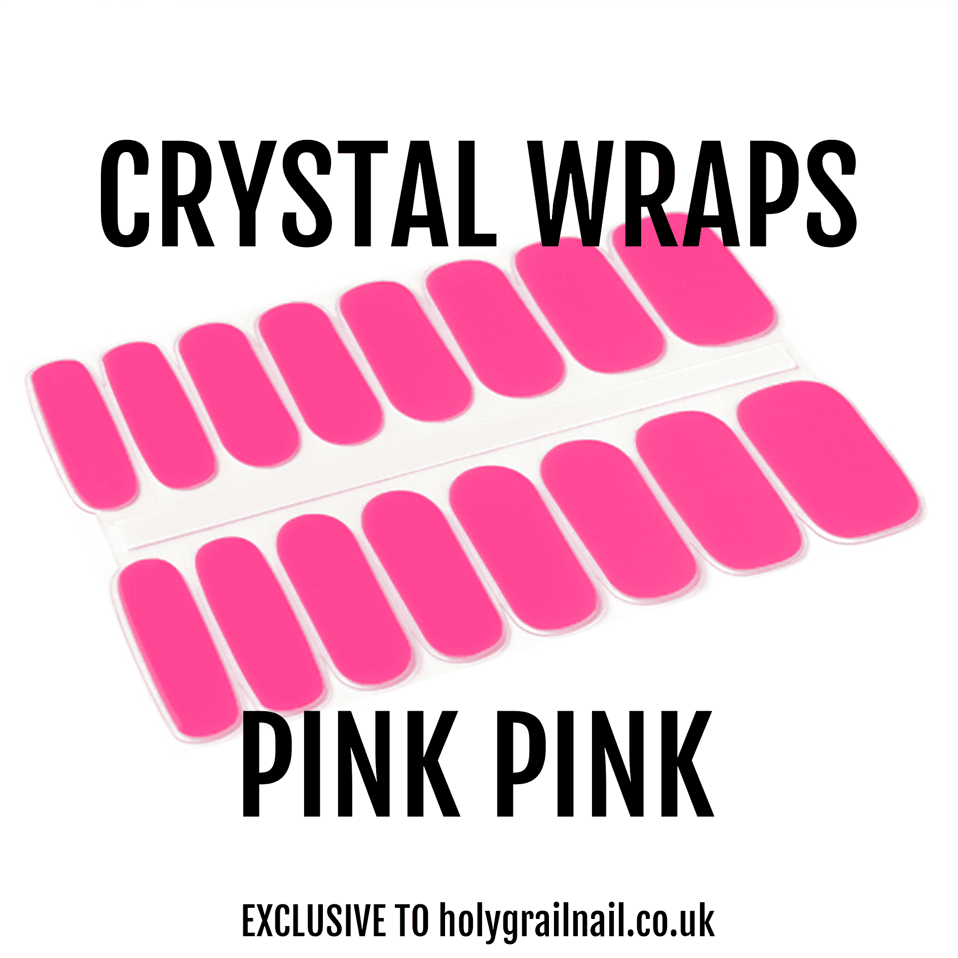 Holy Grail Nail Crystal Pink Pink - Crystal Wraps