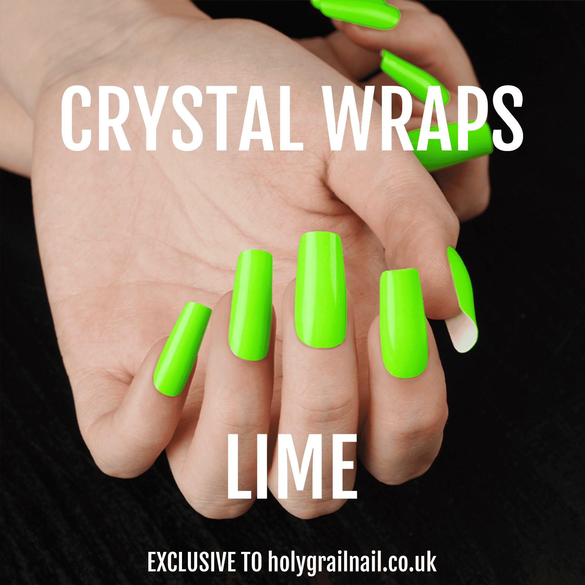 Holy Grail Nail Crystal Lime - Crystal Wraps