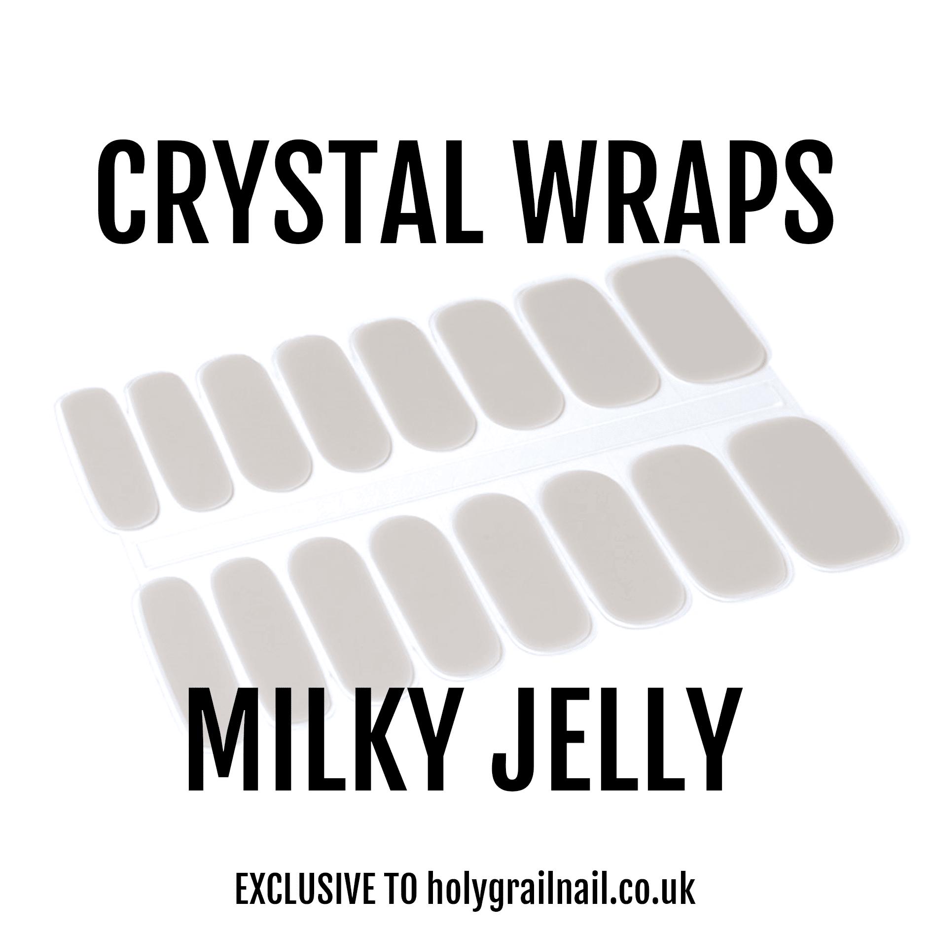 Holy Grail Nail Crystal Milky Jelly - Crystal Wraps