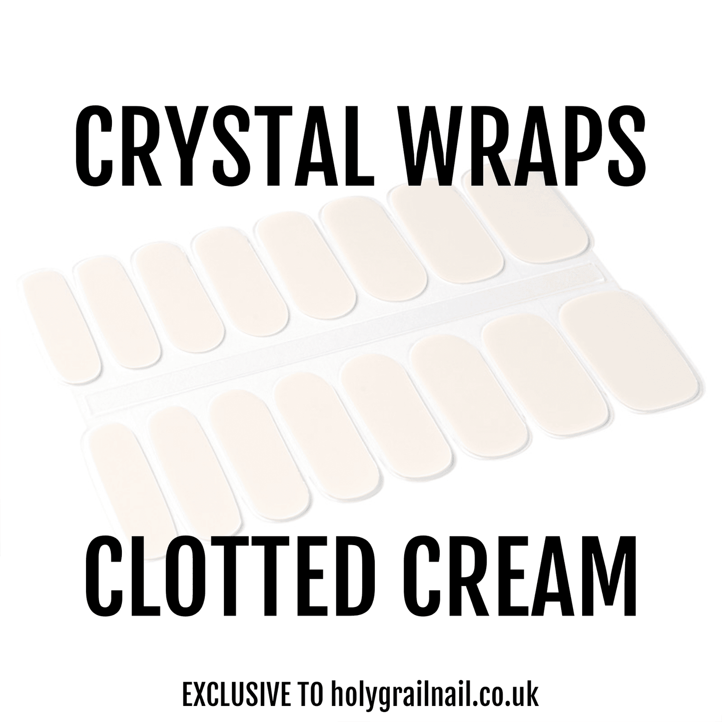 Holy Grail Nail Crystal Clotted Cream - Crystal Wraps