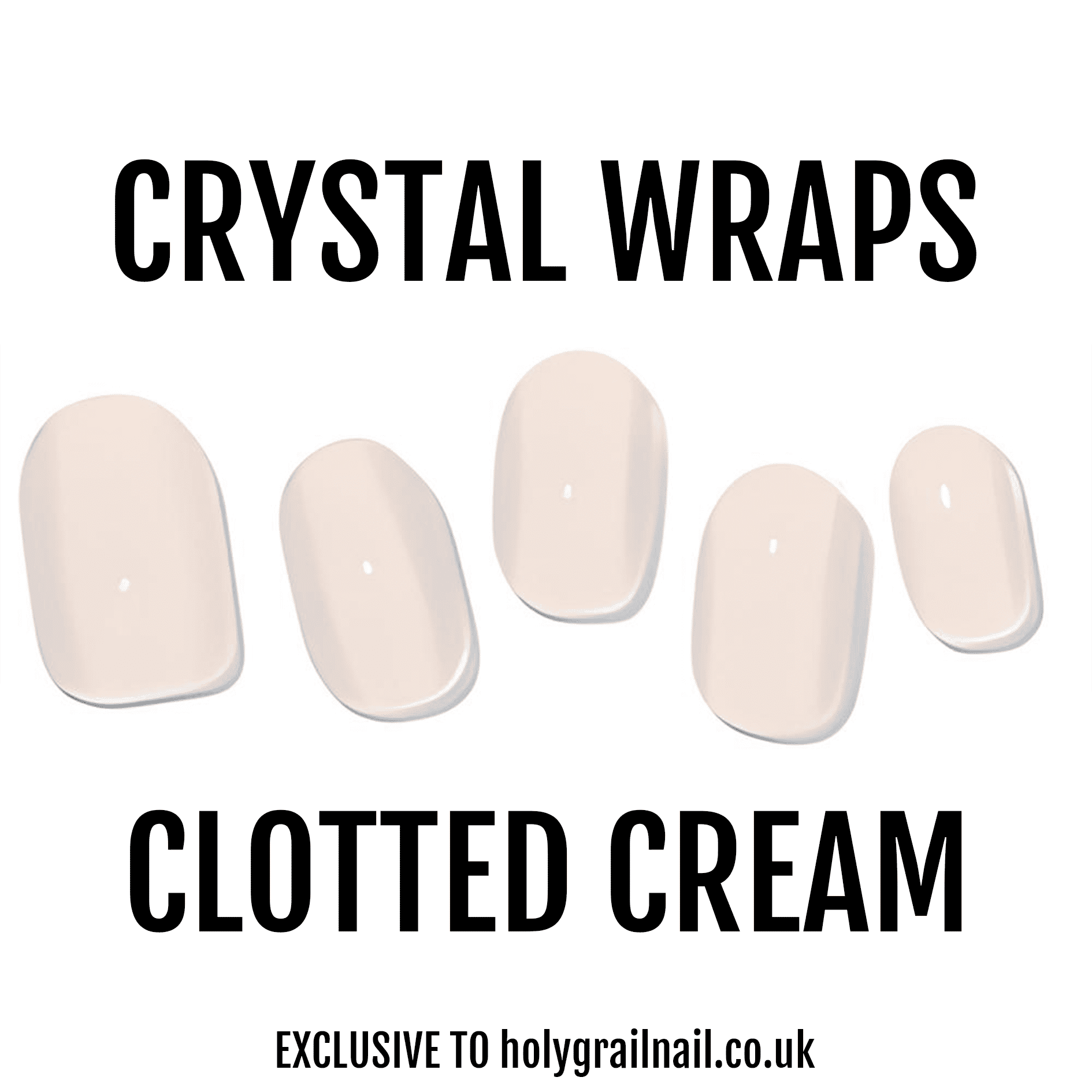 Holy Grail Nail Crystal Clotted Cream - Crystal Wraps