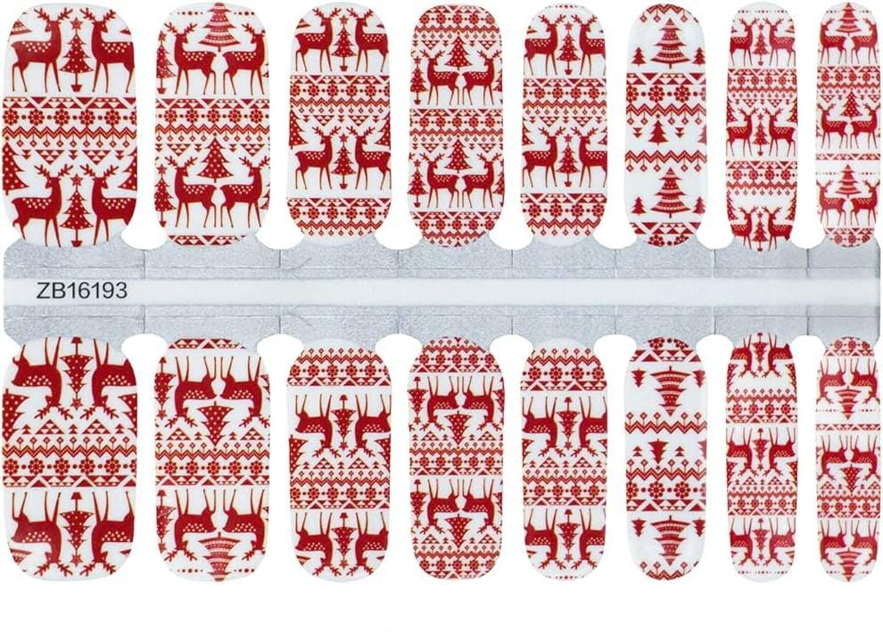 Holy Grail Nail Non-UV Nail Wraps Red Reindeer - Holy Classics (Non-UV Nail Wraps)