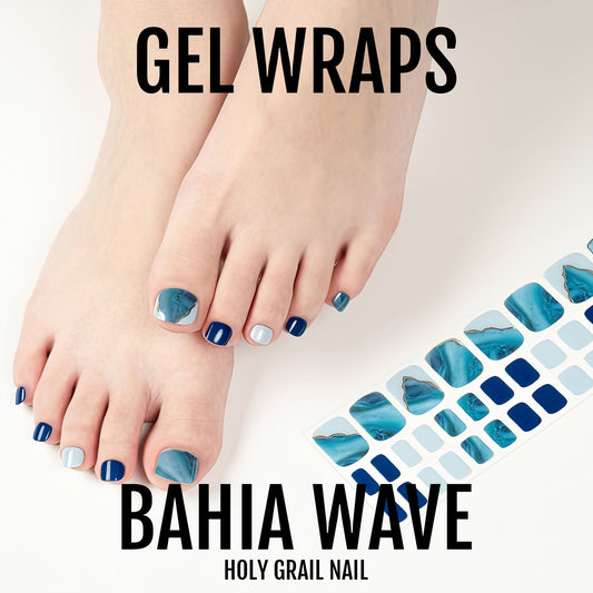 HOLY GRAIL NAIL Semi-Cured Gels Bahia Wave - Gel Pedi Wraps