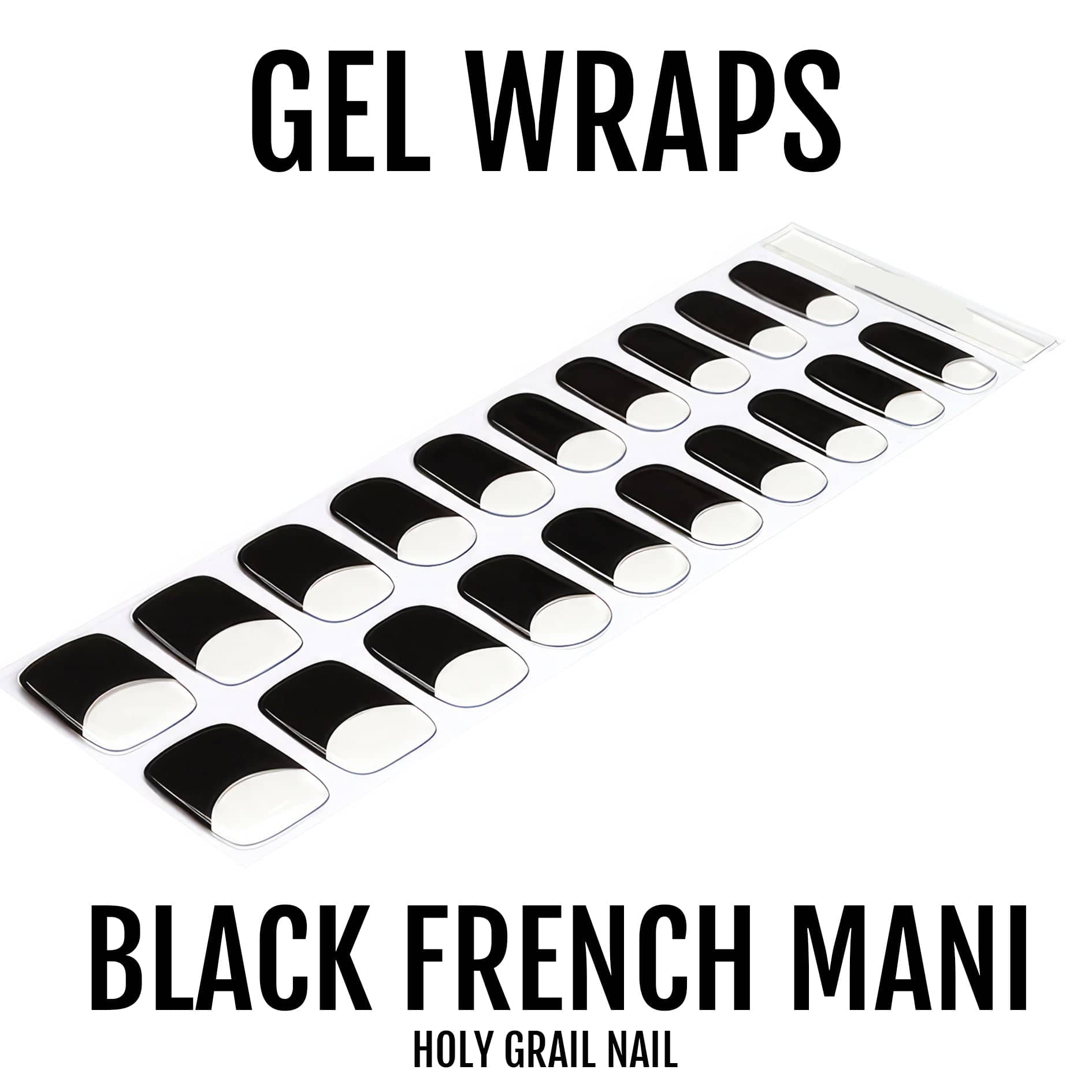 Holy Grail Nail Semi-Cured Gels Black French Mani - Gels