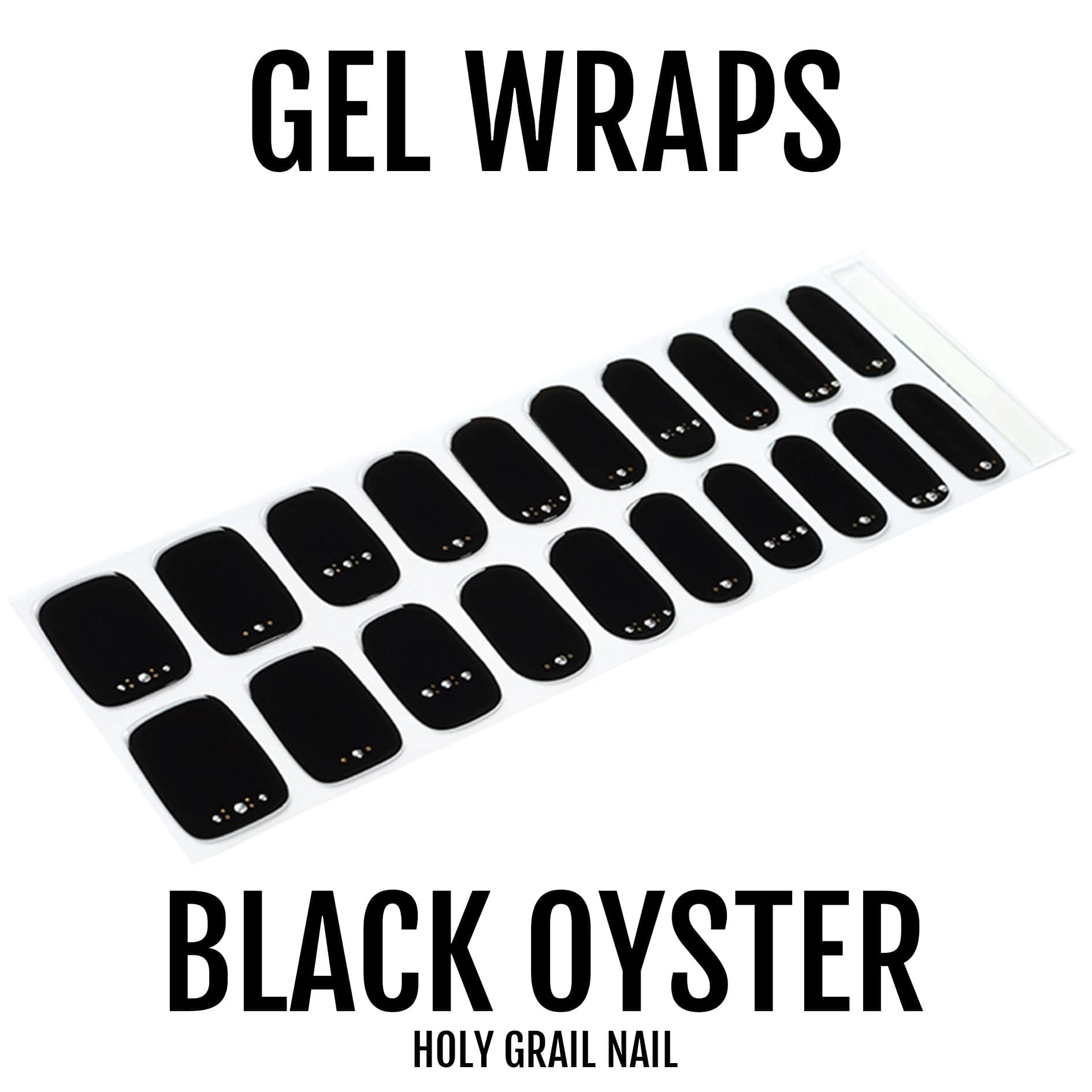 Holy Grail Nail Semi-Cured Gels Black Oyster - Gels