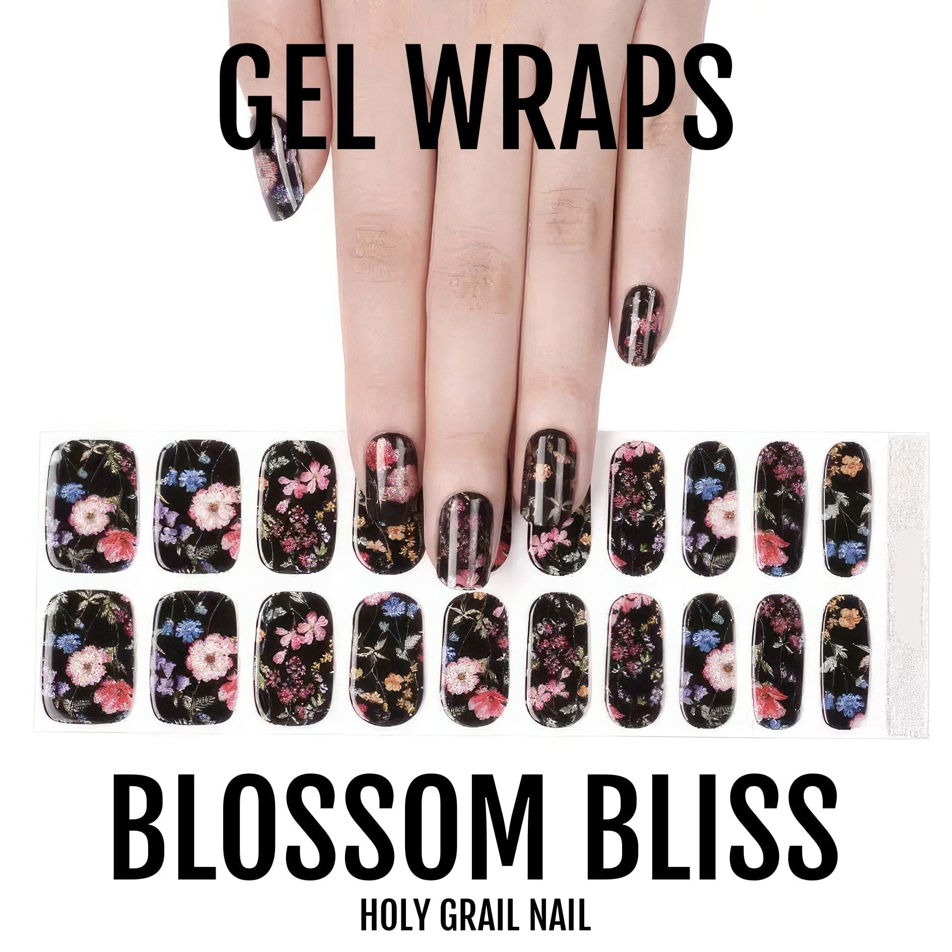 Holy Grail Nail Semi-Cured Gels Dark Florals - Gels