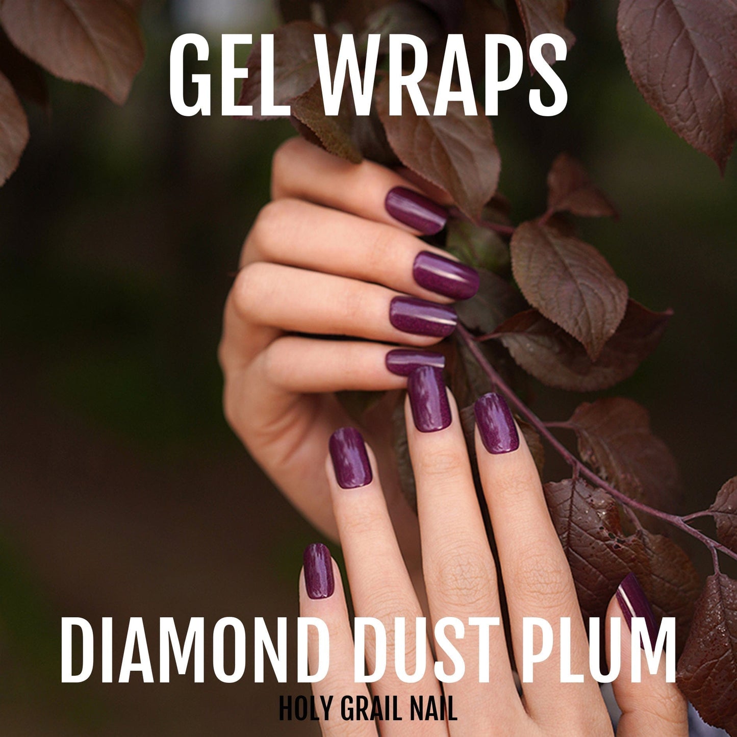 Holy Grail Nail Semi-Cured Gels Diamond Dust Plum - Gels