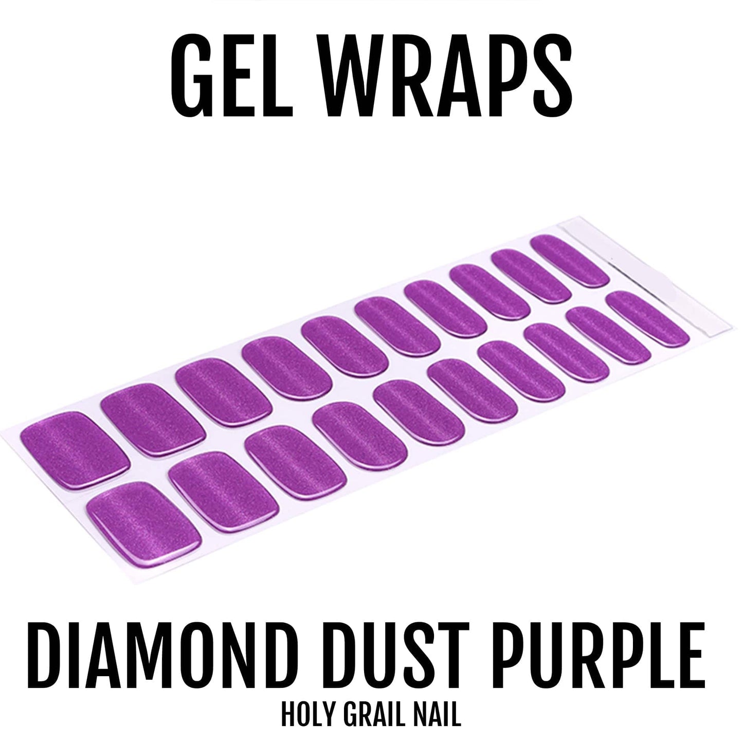 Holy Grail Nail Semi-Cured Gels Diamond Dust Purple - Gels