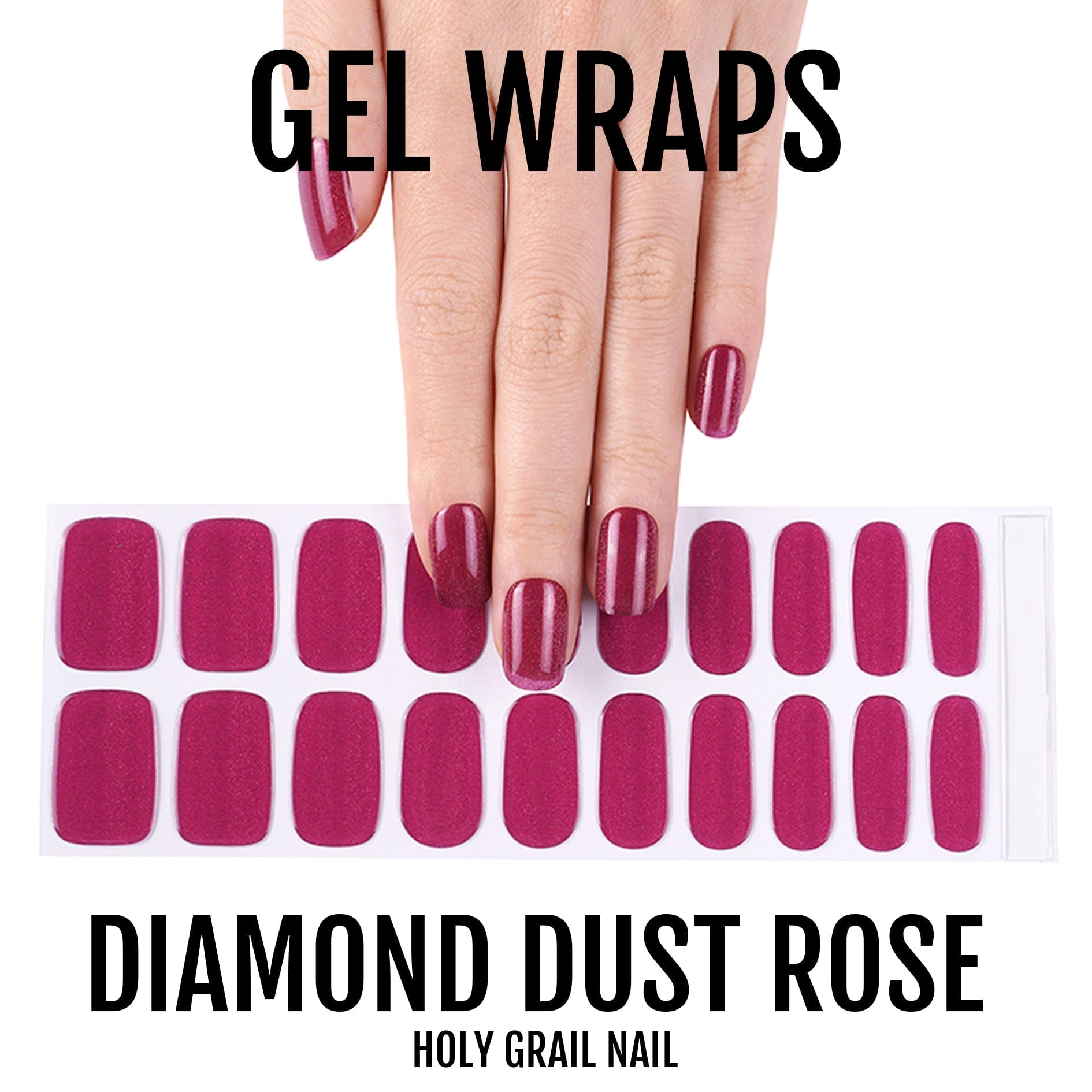 Holy Grail Nail Semi-Cured Gels Diamond Dust Rose - Gels