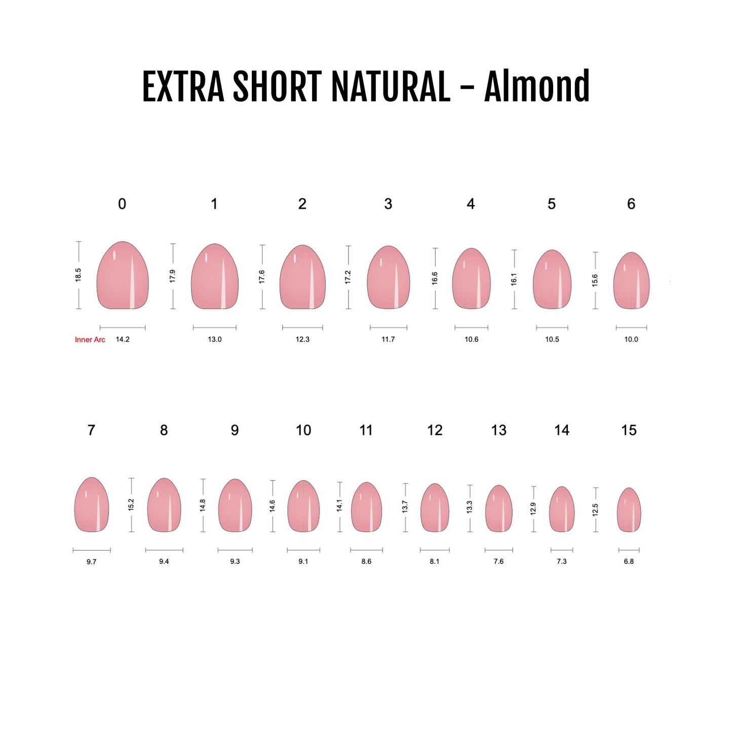 XS Classic Almond French- Soft Gel Press Ons (Extra Short Natural)