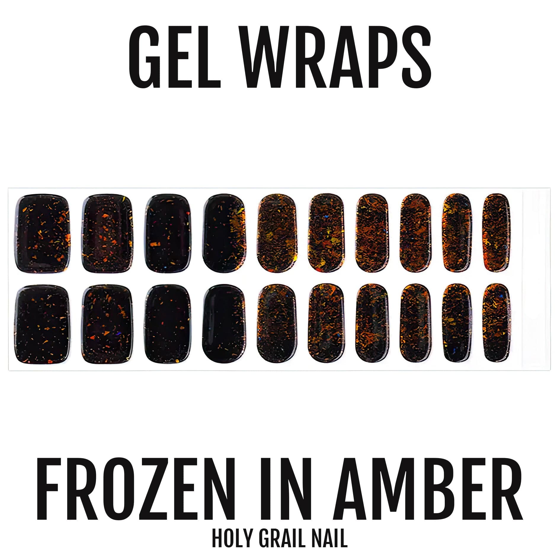 Holy Grail Nail Semi-Cured Gels Frozen in Amber - Gels