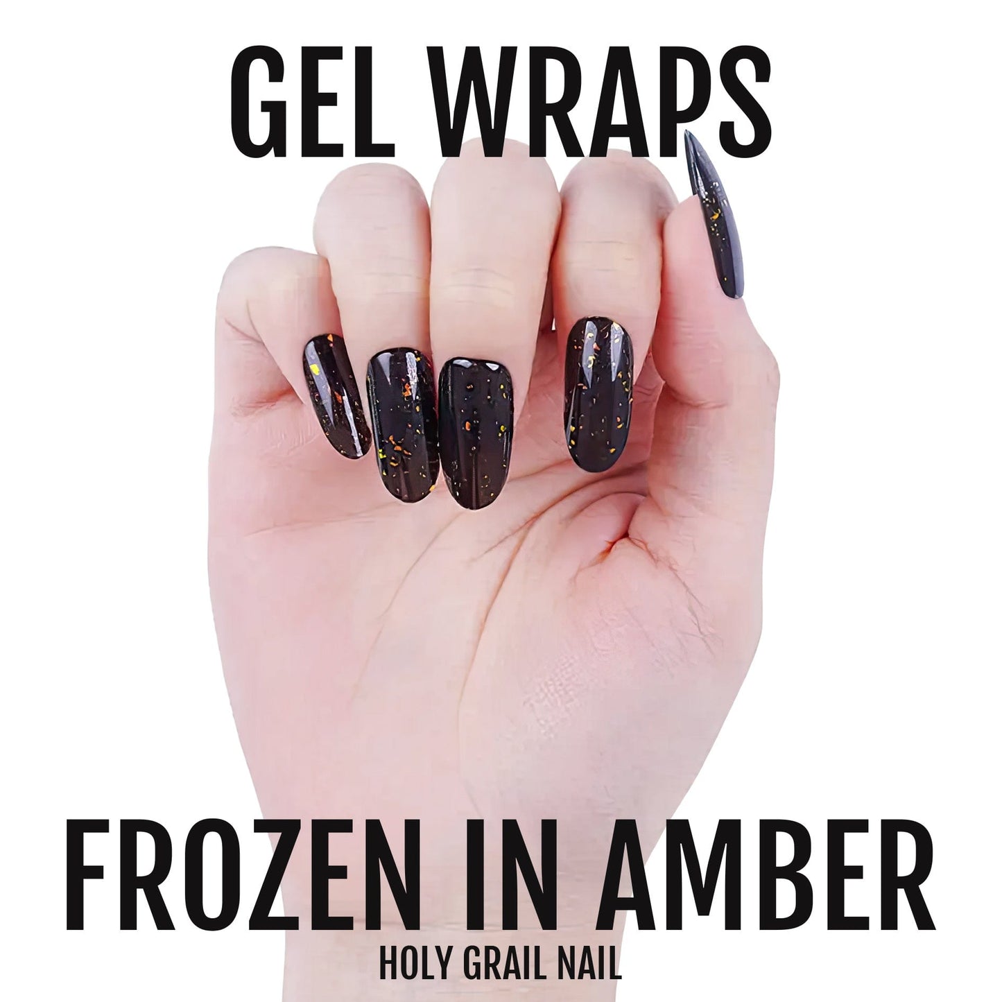 Holy Grail Nail Semi-Cured Gels Frozen in Amber - Gels