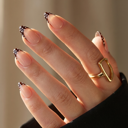 Join The Dots - Soft Gel Press Ons (Short Almond)
