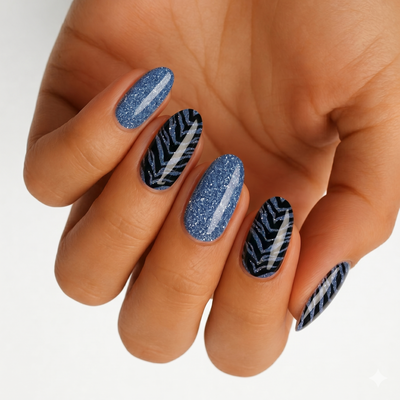 Zebra Sparkle - Holy Classics (Non-UV Nail Wraps)