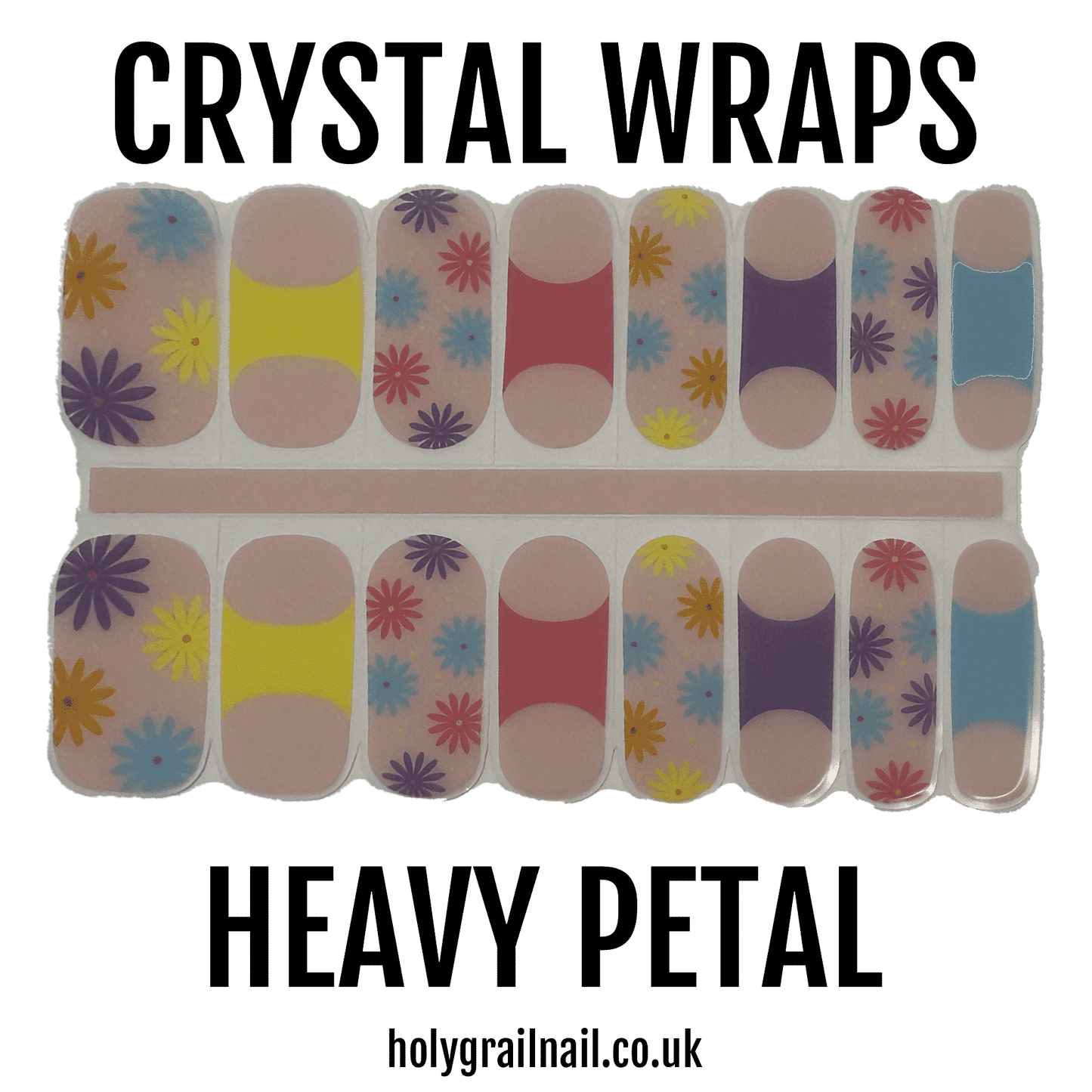 Holy Grail Nail Crystal Heavy Petal (Part Transparent) - Crystal Wraps