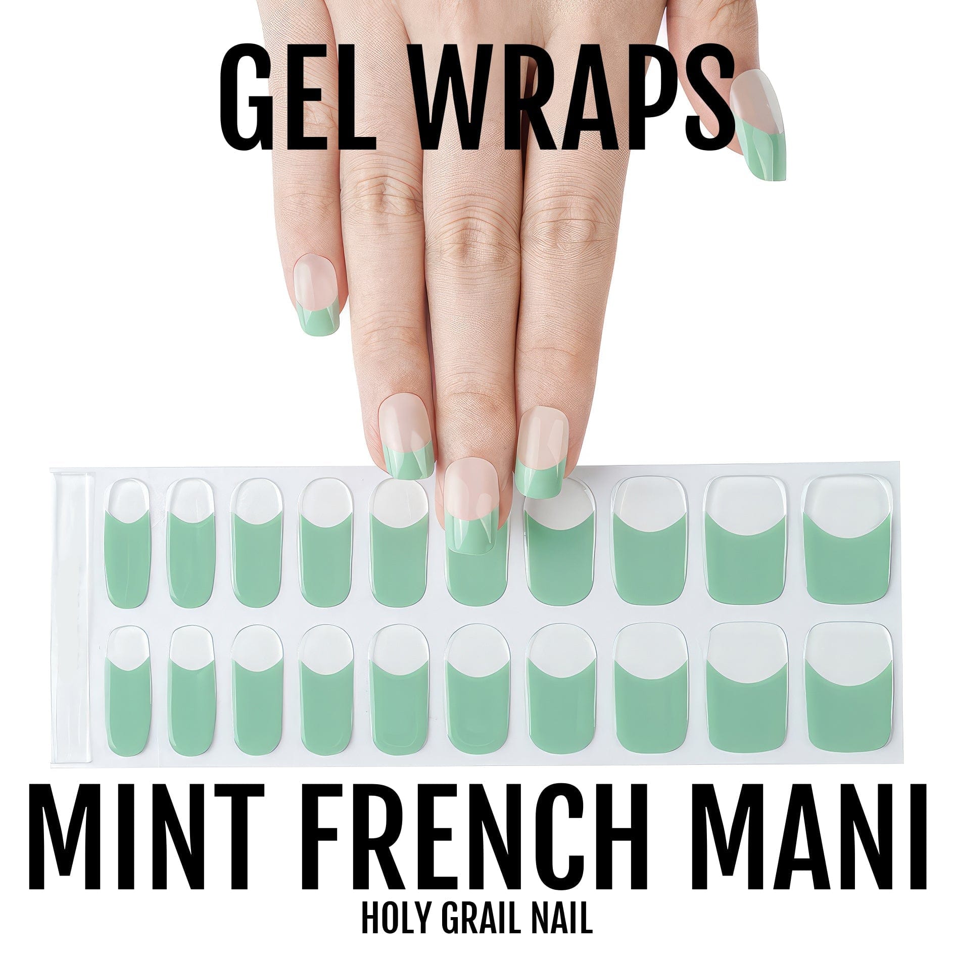 Holy Grail Nail Semi-Cured Gels Mint French Mani - Gels