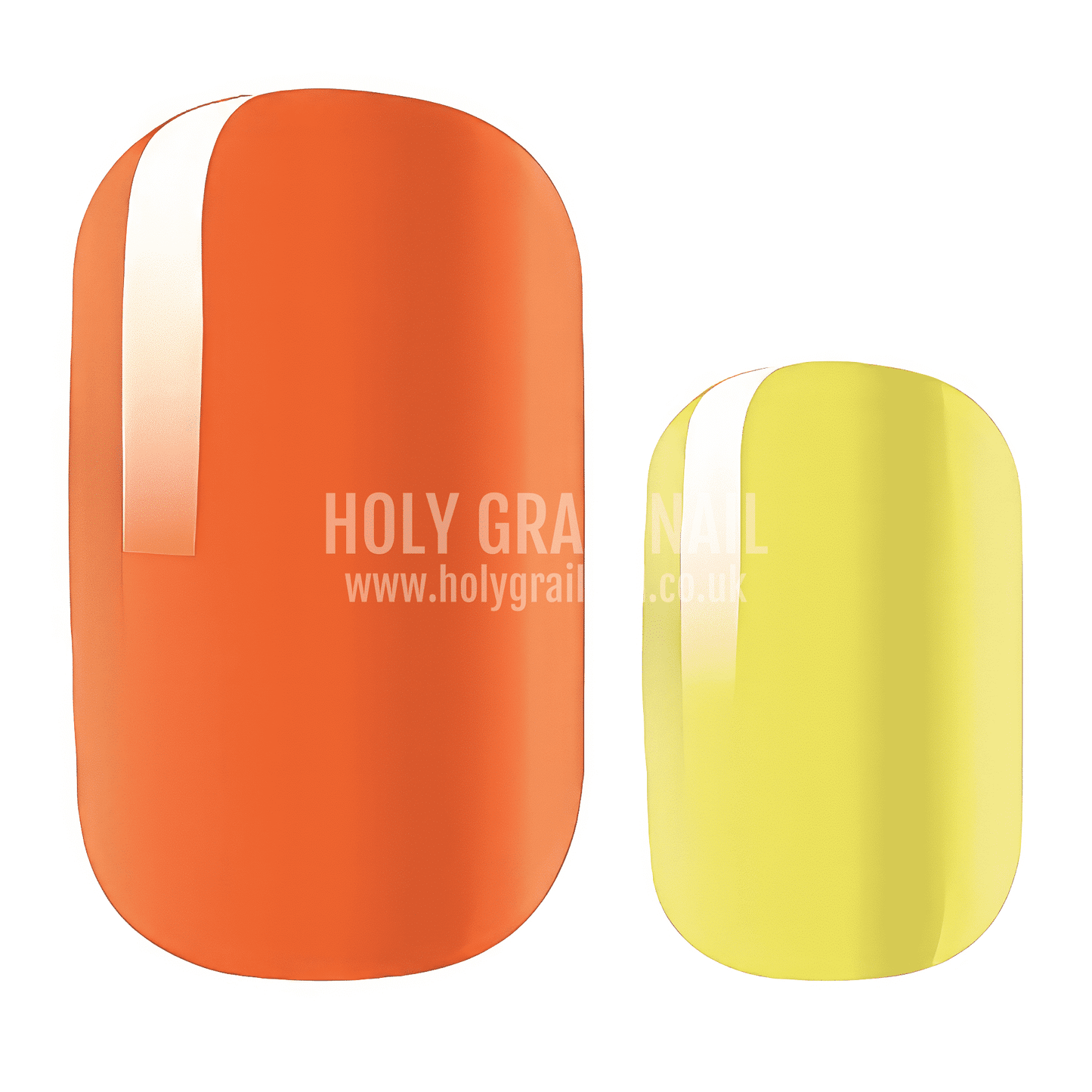 Holy Grail Nail Non-UV Nail Wraps Orange/Yellow Mystique - Colour Changing Holy Classics (Non-UV Nail Wraps)