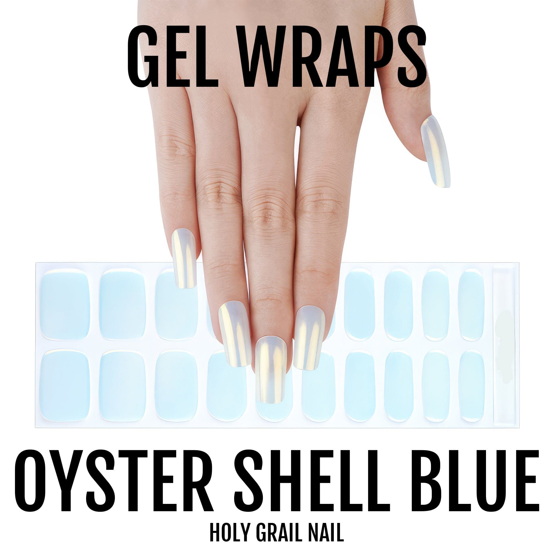 Holy Grail Nail Semi-Cured Gels Oyster Shell Blue - Gels