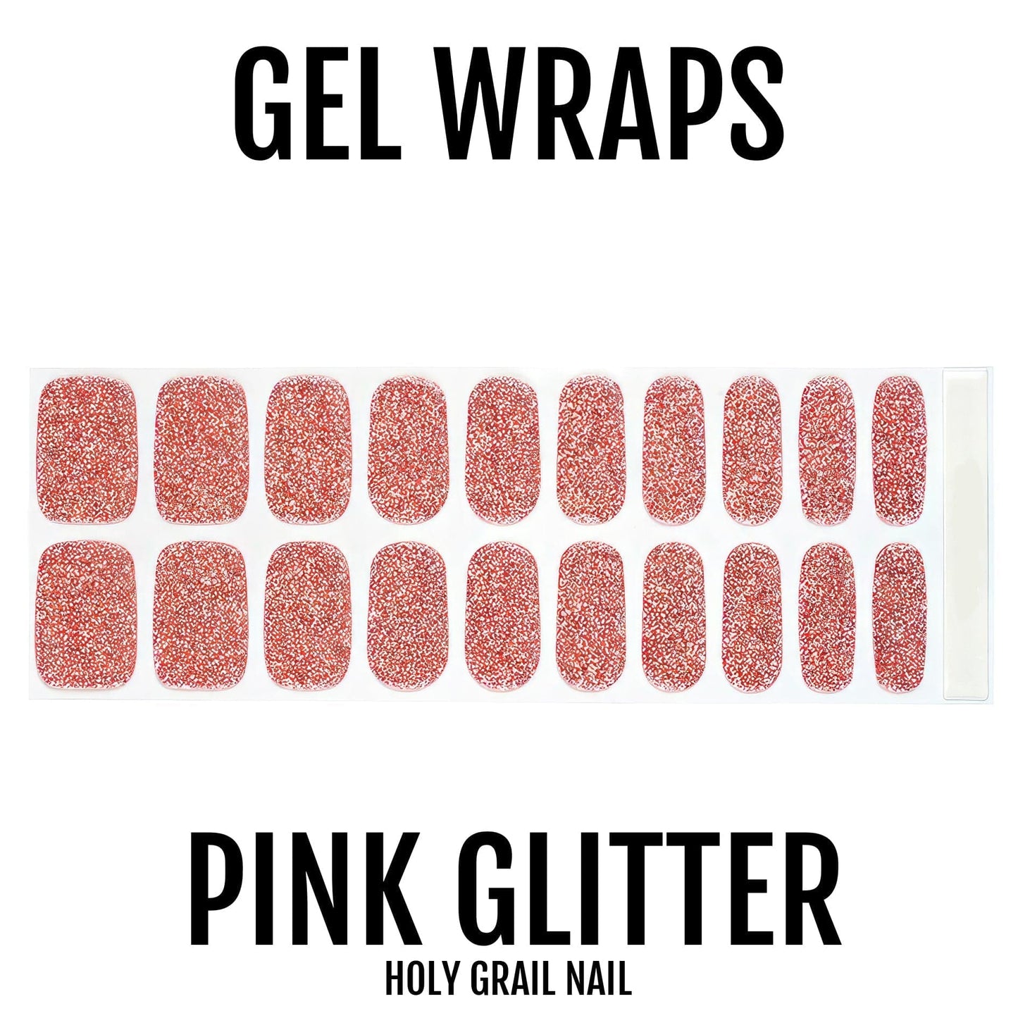 Holy Grail Nail Semi-Cured Gels Pink Glitter - Gels