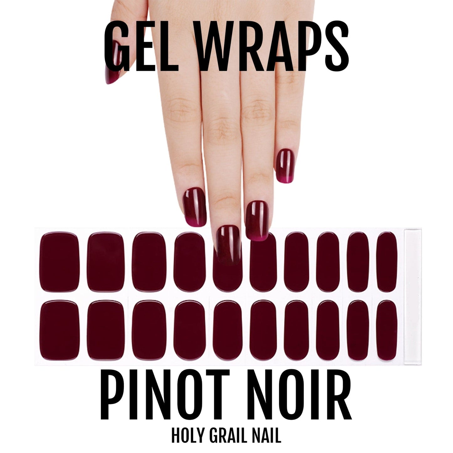 Holy Grail Nail Semi-Cured Gels Pinot Noir - Gels