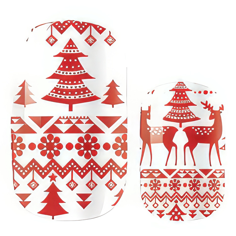 Holy Grail Nail Non-UV Nail Wraps Red Reindeer - Holy Classics (Non-UV Nail Wraps)