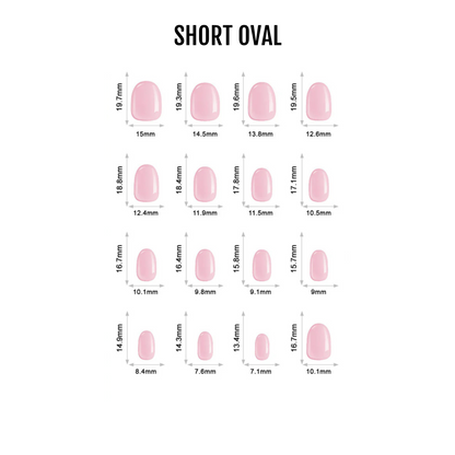 Juicy - Soft Gel Press Ons (Short Oval)