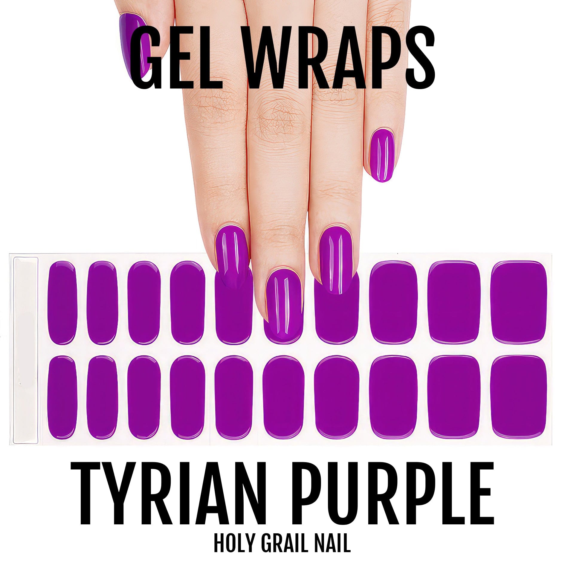 Holy Grail Nail Semi-Cured Gels Tyrian Purple - Gels