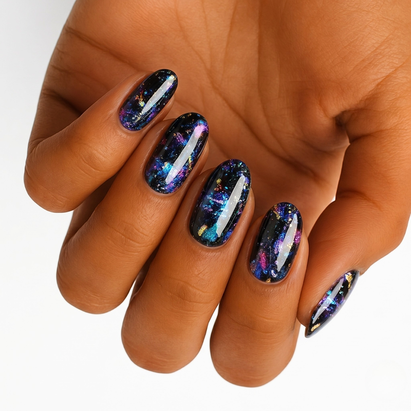 Party at Mine at Midnight (Glitter) - Holy Classics (Non-UV Nail Wraps)