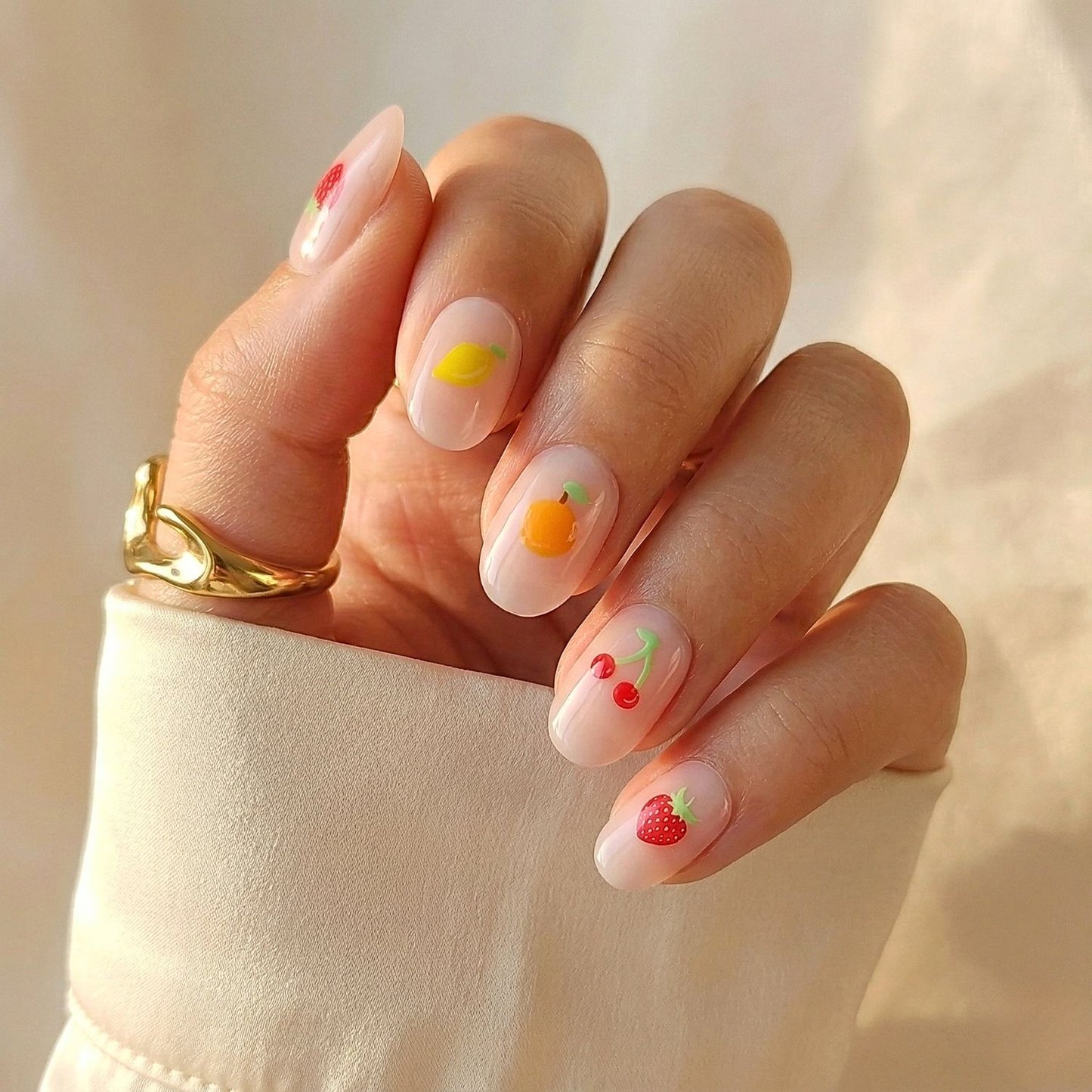 Juicy - Soft Gel Press Ons (Short Oval)