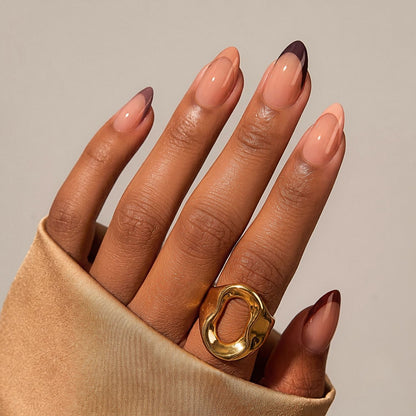 Double Espresso - Soft Gel Press Ons (Short Almond)