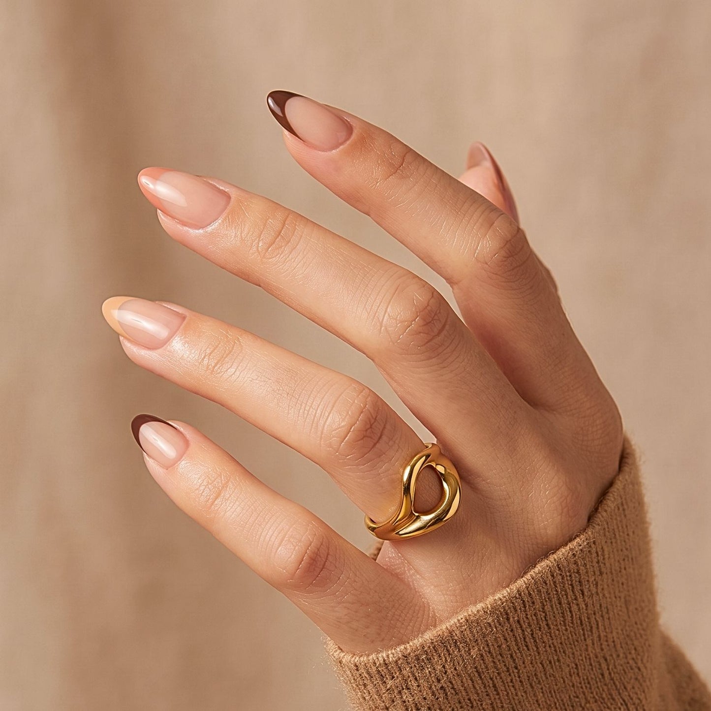 Double Espresso - Soft Gel Press Ons (Short Almond)