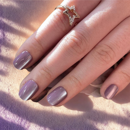 Casual Thing (Cat's Eye) - Soft Gel Press Ons (Extra Short Natural)