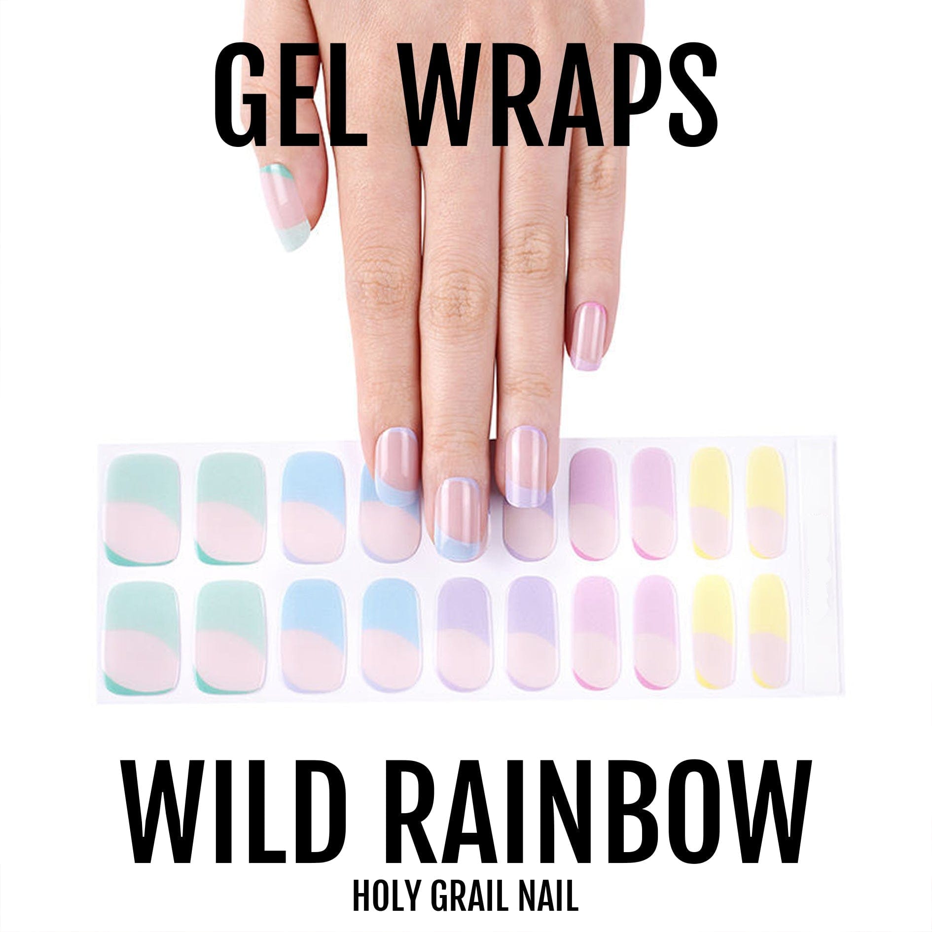 Holy Grail Nail Semi-Cured Gels Wild Rainbow - Gels