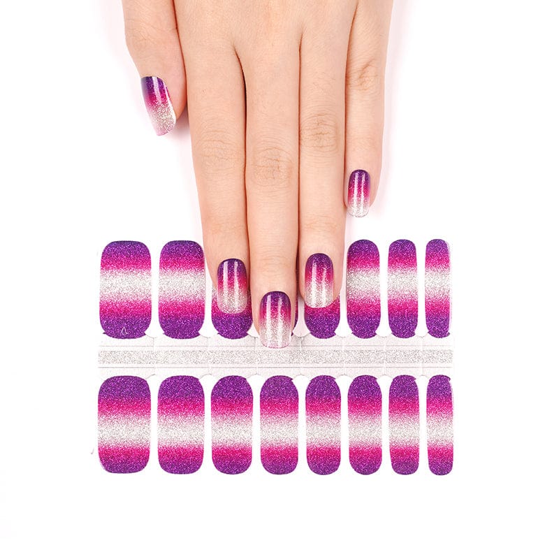 Holy Grail Nail Non-UV Nail Wraps Purple Rain (Glitter) - Holy Classics (Non-UV Nail Wraps)