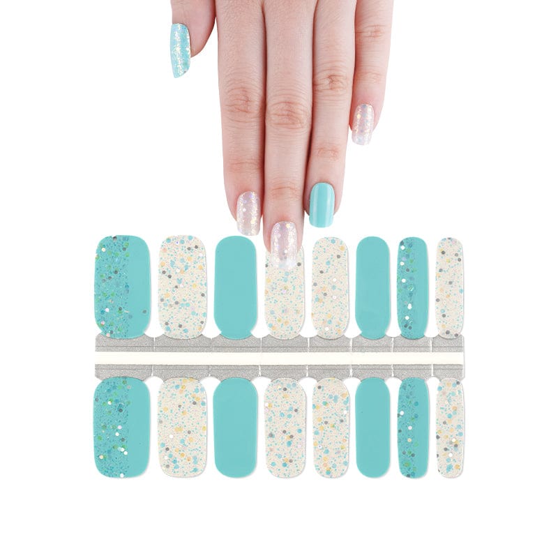 Holy Grail Nail Non-UV Nail Wraps Azure and Ice - Holy Classics (Non-UV Nail Wraps)