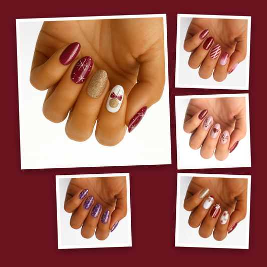 Christmas Sparkle Nail Wraps 5-Pack | hgn-kit-collage:feed:31e211629efc8fe1:918c916b