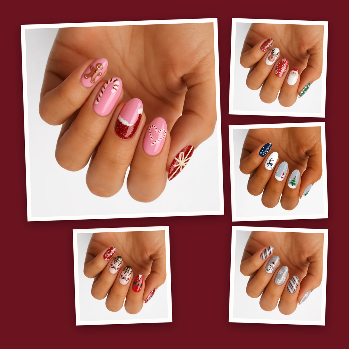 Christmas Characters Nail Wraps 5-Pack | hgn-kit-collage:feed:71c06b74e3f08de3:2ee3dbf6