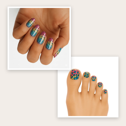 Matching Tips & Toes - Rainbow Leopard | hgn-kit-collage:feed:8dcec623aafdaaf6:25f035be