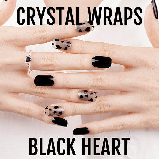 Holy Grail Nail Crystal Black Heart - Crystal Wraps