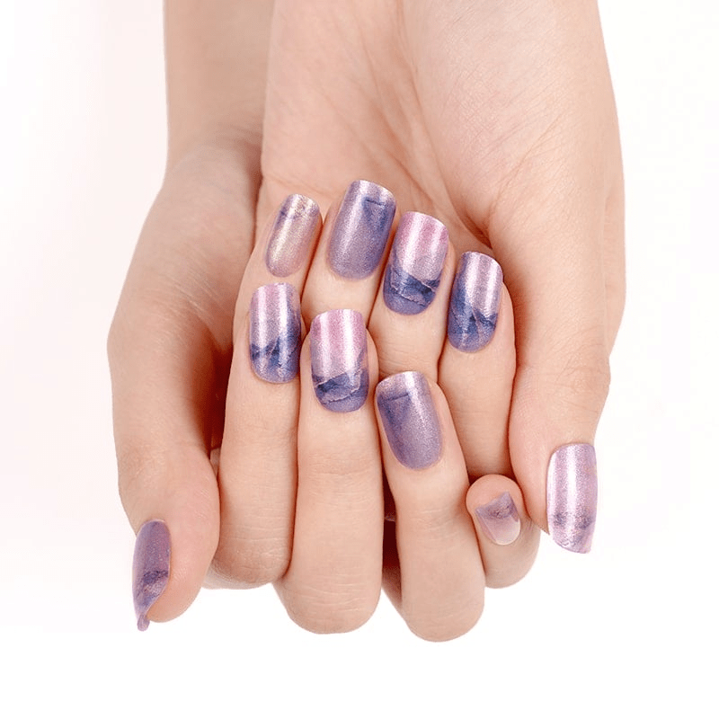 Holy Grail Nail Crystal Blue Pinkstone - Holy Classics (Non-UV Nail Wraps)