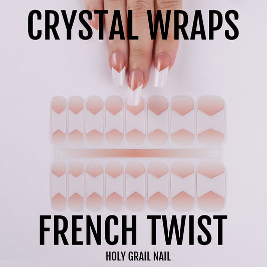 Holy Grail Nail Crystal French Twist - Crystal Wraps