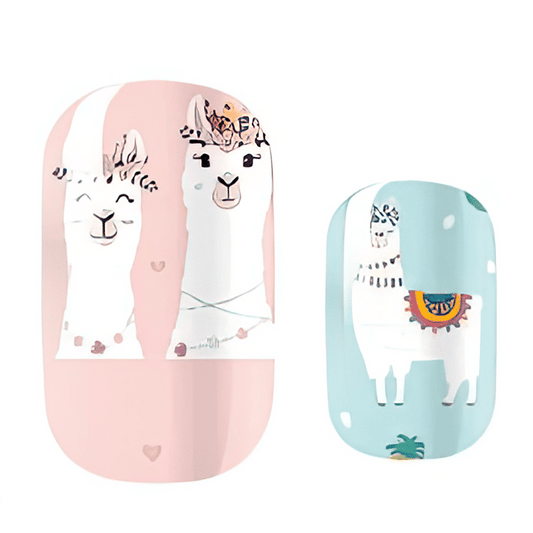 Holy Grail Nail Mini Me (Kids Nail Wraps) A Lot of Llamas - Kids Wraps - Mini Me by Holy Grail Nail