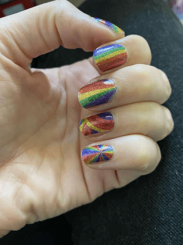 Holy Grail Nail Mini Me (Kids Nail Wraps) Rainbows Everywhere - Kids Wraps - Mini Me by Holy Grail Nail