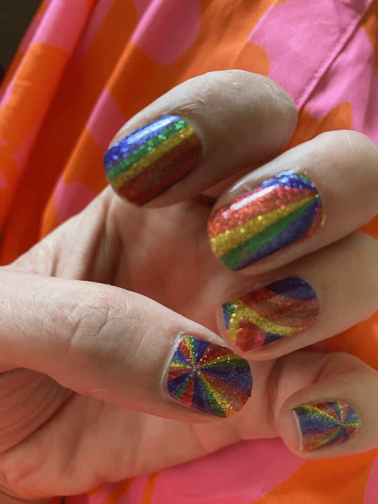 Holy Grail Nail Mini Me (Kids Nail Wraps) Rainbows Everywhere - Kids Wraps - Mini Me by Holy Grail Nail